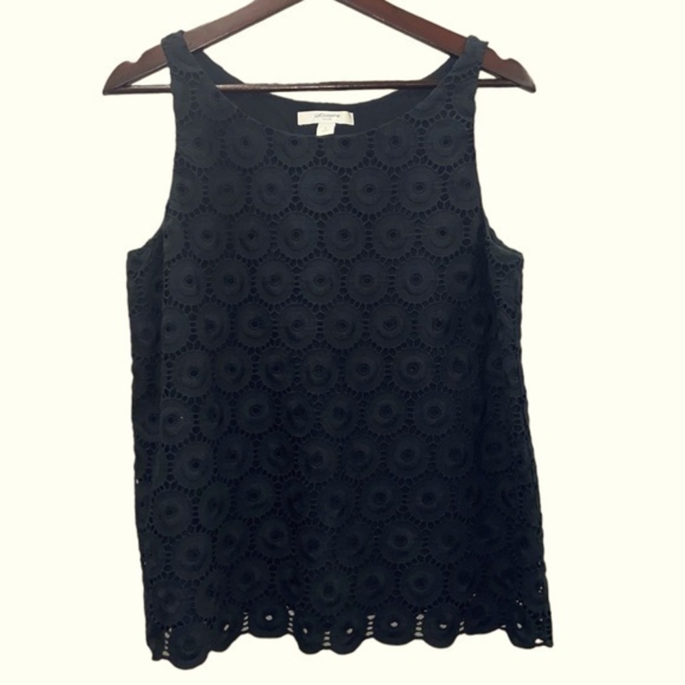 Liz Claiborne New York Jacquard cotton Shell | Sz 8
